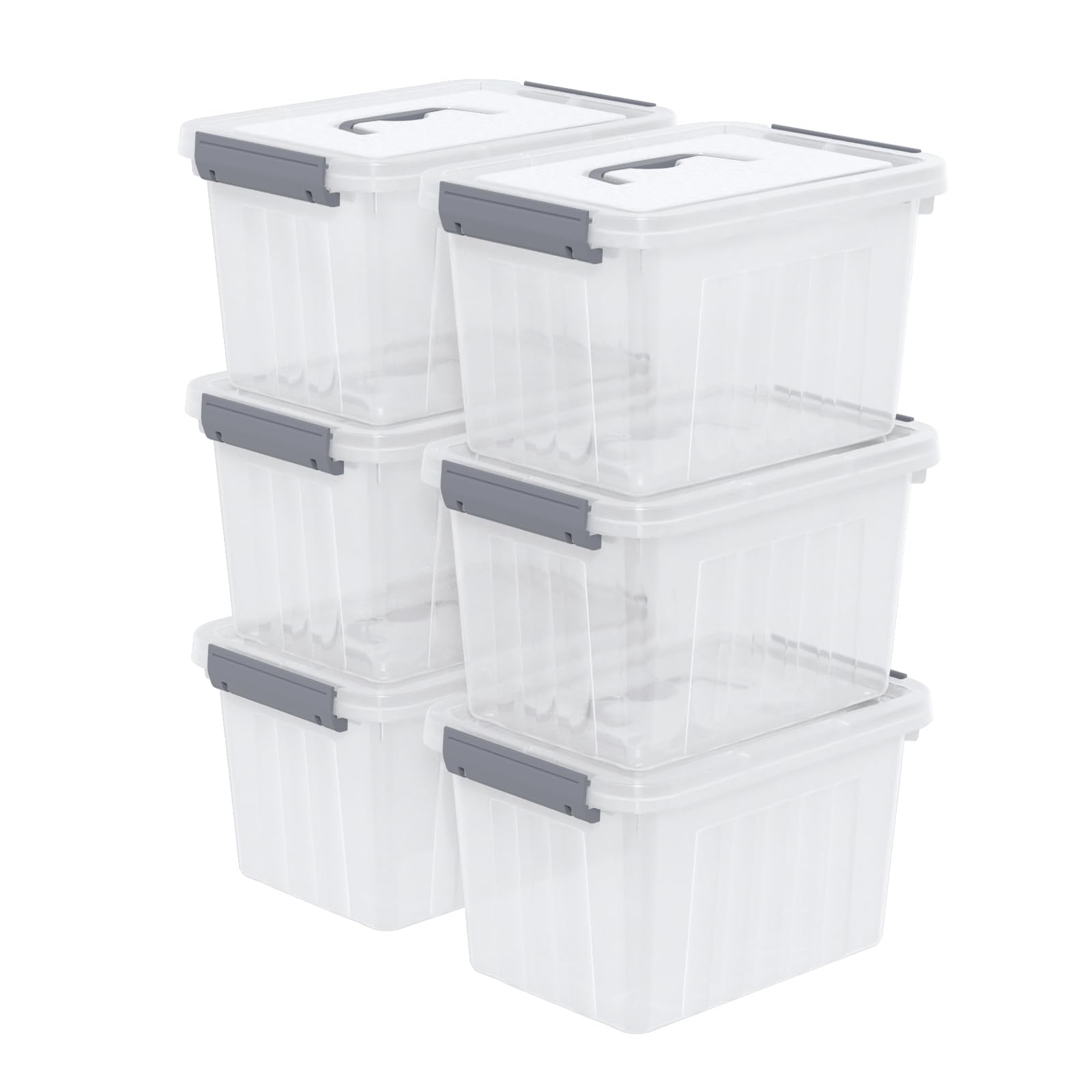 6 Quart Small Latching Bin with Lid (6 Count)
