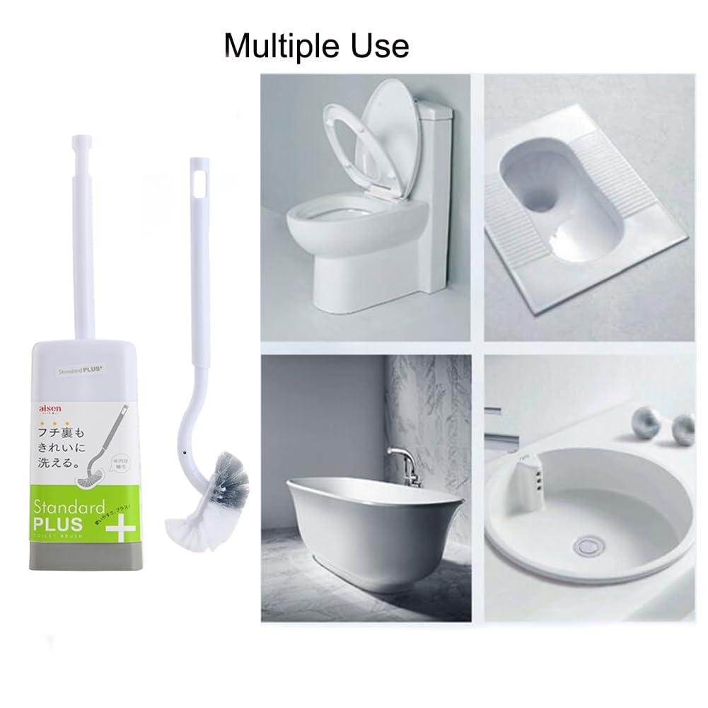 Marbarsse Bathroom Toilet Bowl Brush and Holder (4 Count)
