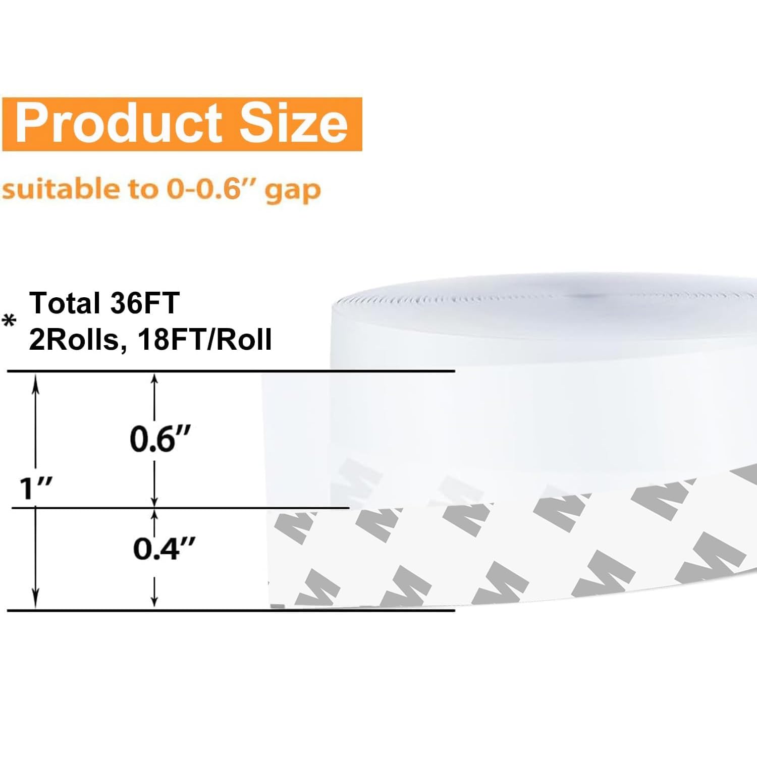 36 Ft Weather Stripping Door Seal Strip Tape (36 Foot)