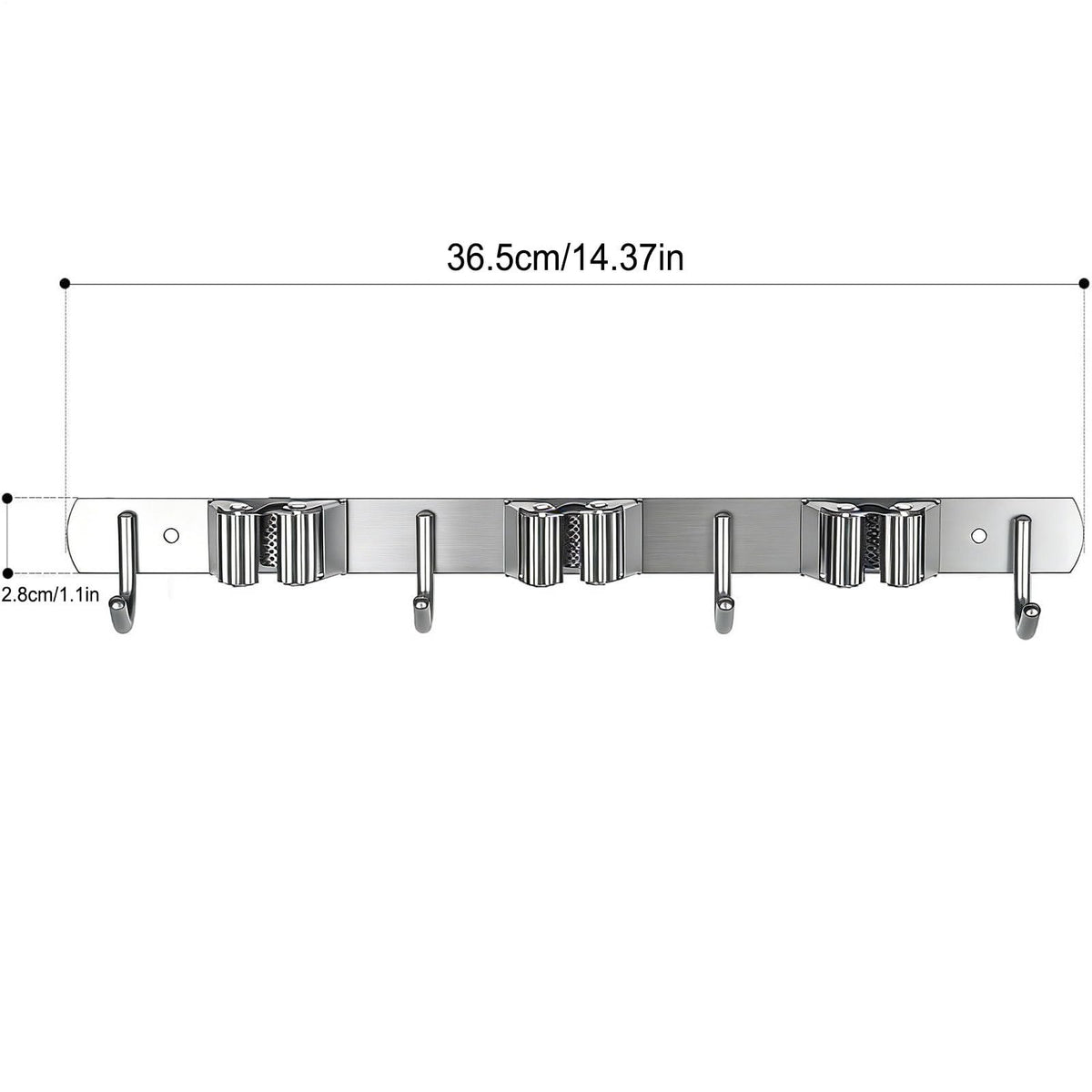 Broom Holder Wall Mount Stainless Steel Holder