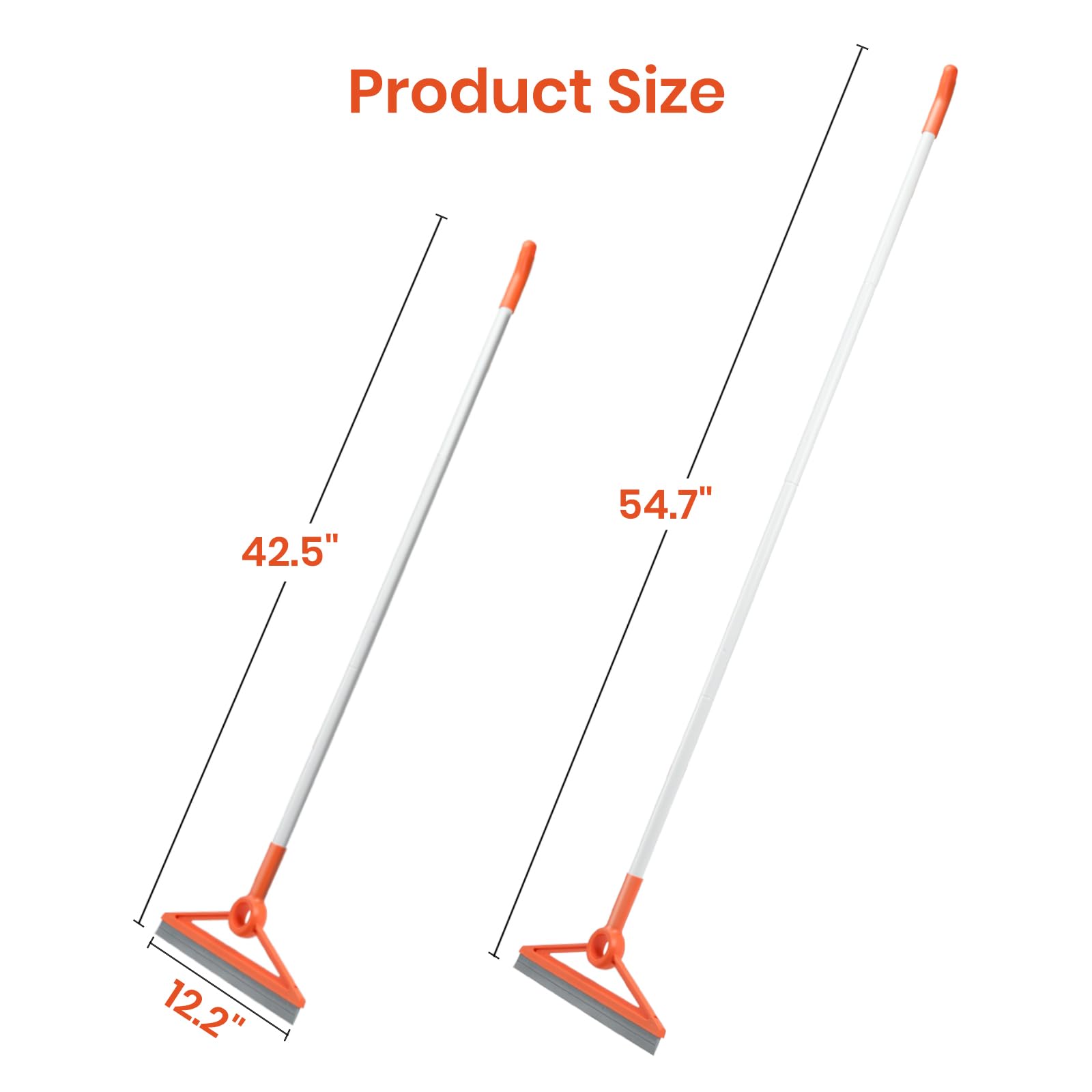 Air Broom with Removable Rubber Strip and Broom Bristle