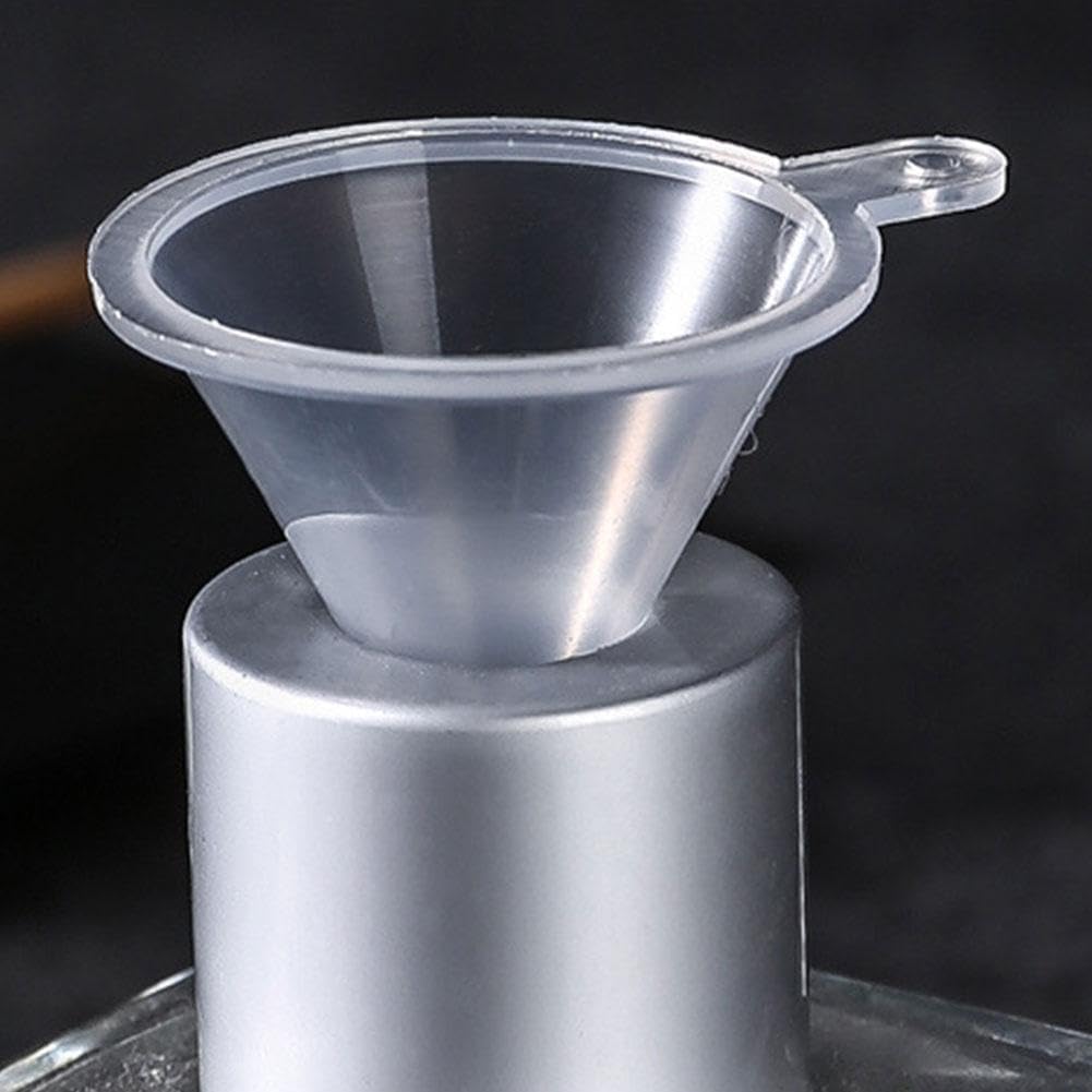 2 Pcs Mini Clear Plastic Funnel for Bottling Cosmetics (2 Count)