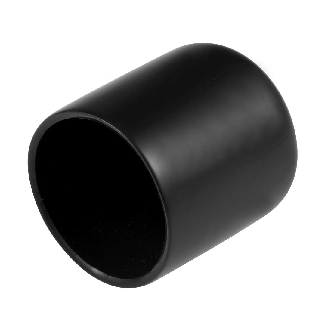 20pcs Rubber End Caps 27mm ID Vinyl Round Tube Bolt Cap Cover Thread Protectors Black (20 Count)