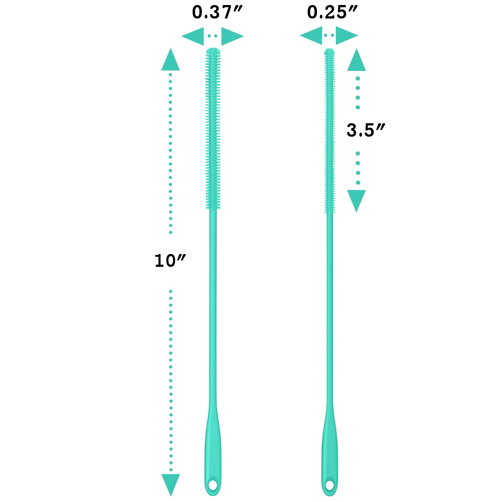 Silicone Straw Brush 4 Pack (4 Count)