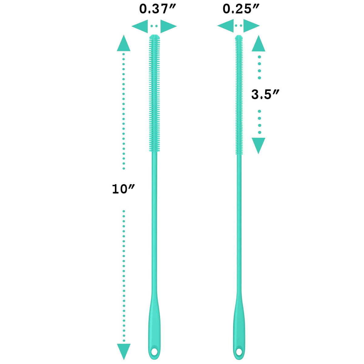 Silicone Straw Brush 4 Pack (4 Count)