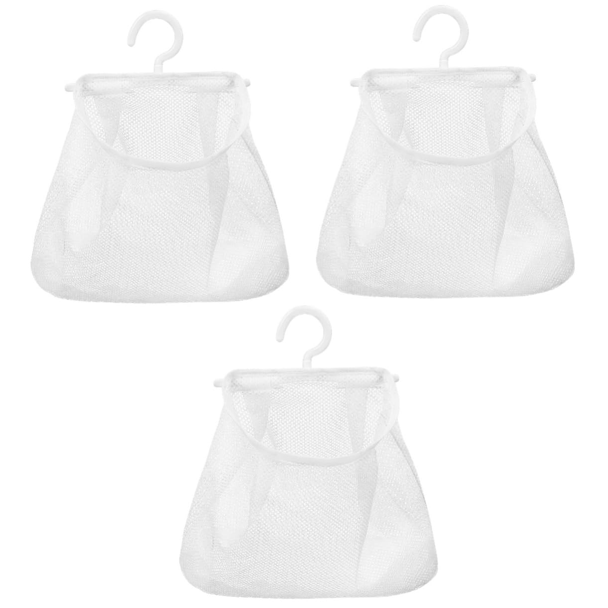 3pcs Mesh Hanging Bag Travel Underwear Organizer Bag Hand Inserts Organizer Undergarment Laundry Laundry Hamper Clothes Peg Hanging Groceries s Vegetable Pouch Pp