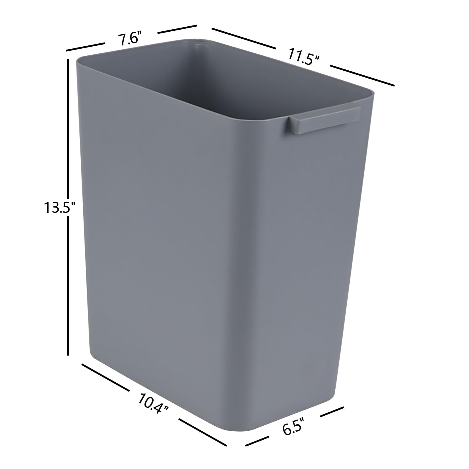 3 Pack 4.5 Gal Open Top Trash Cans (3 Count)