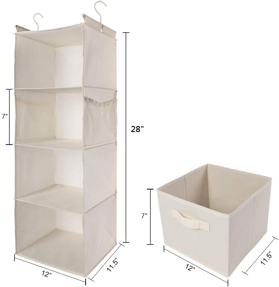 4 Shelf Hanging Closet Organizer