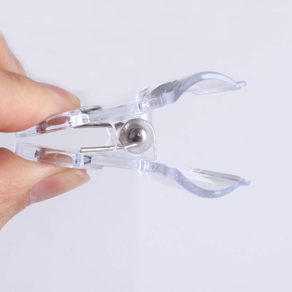 30 Pack Plastic Clear Clips Clamps (30 Count)