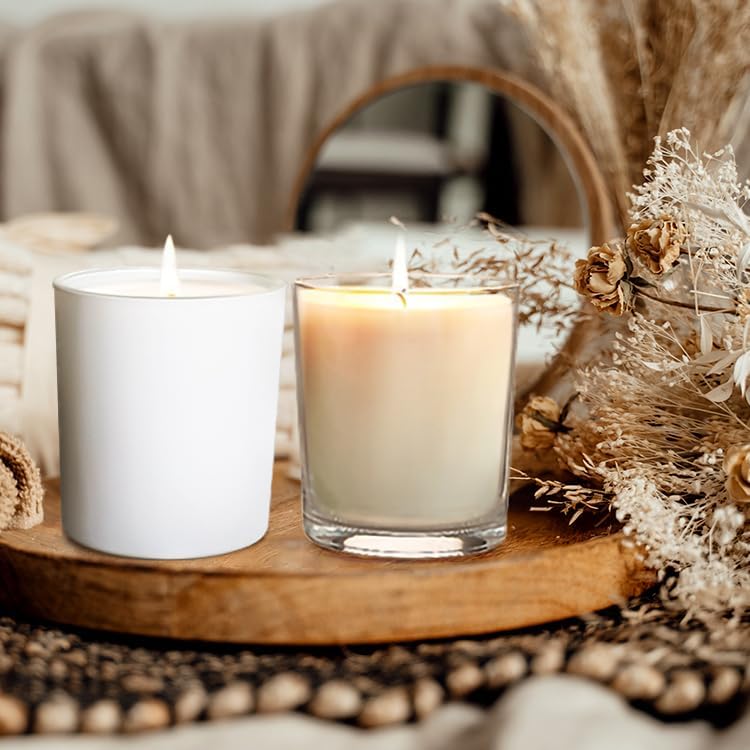 Thick Candle Jars for Making Candles 12 Pcs (12 Count)