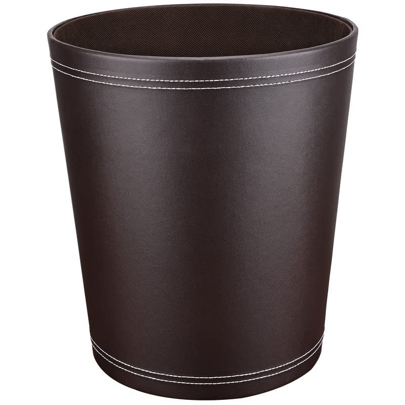 Pu Leather Trash Can for Bedroom