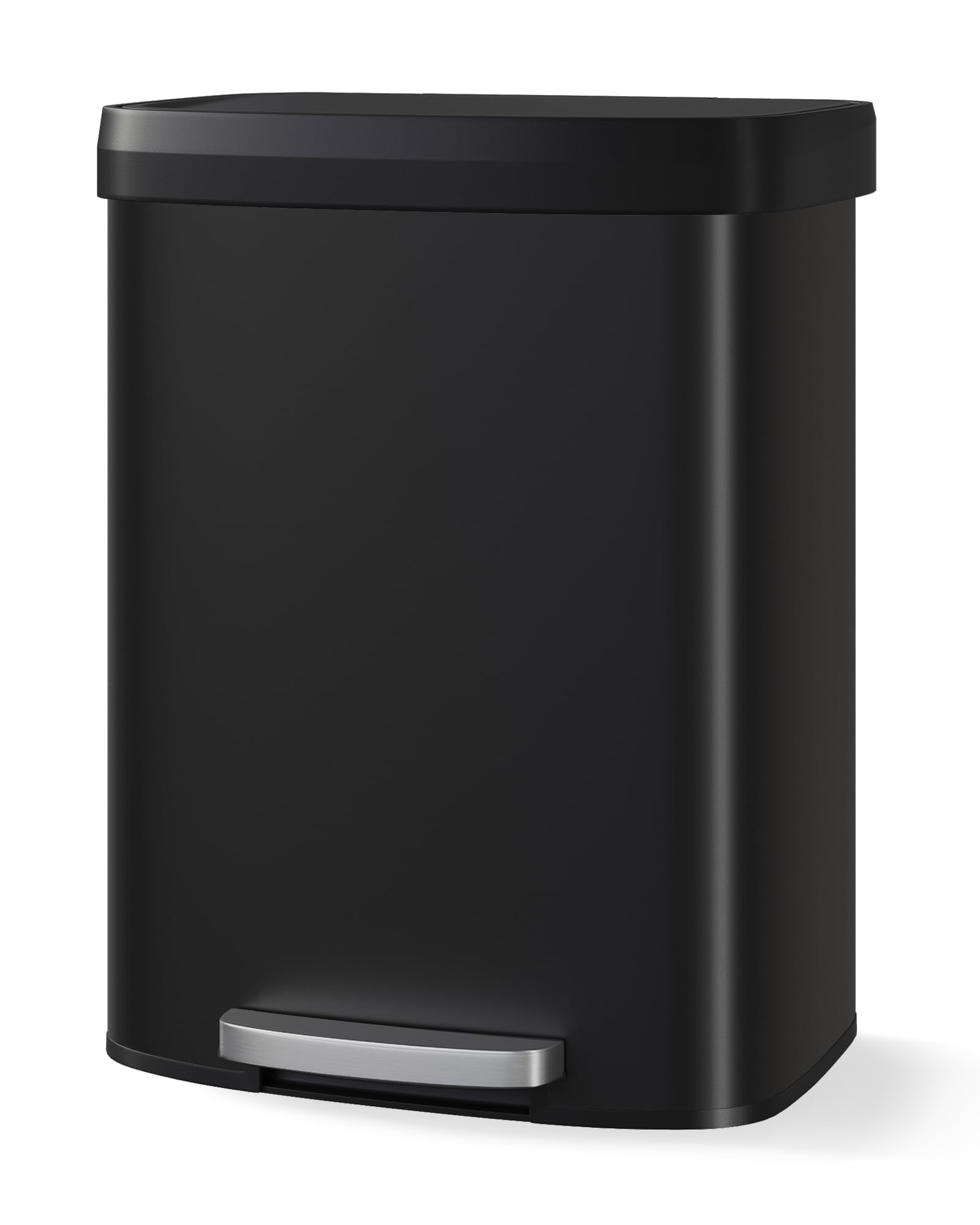 16 gal 60 L Metal Trash Can with Lid