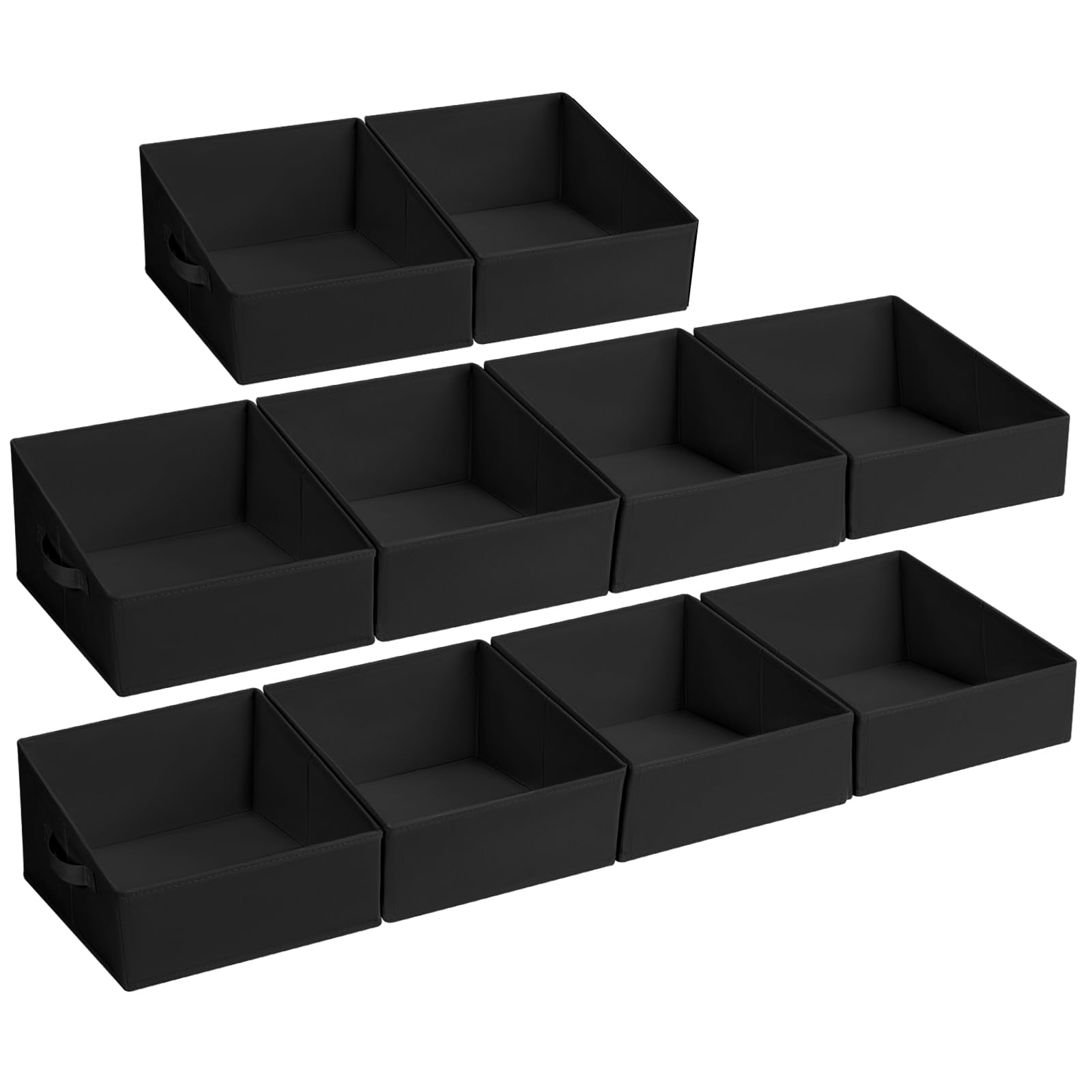 Closet Storage Bins 10 Pack (10 Count)