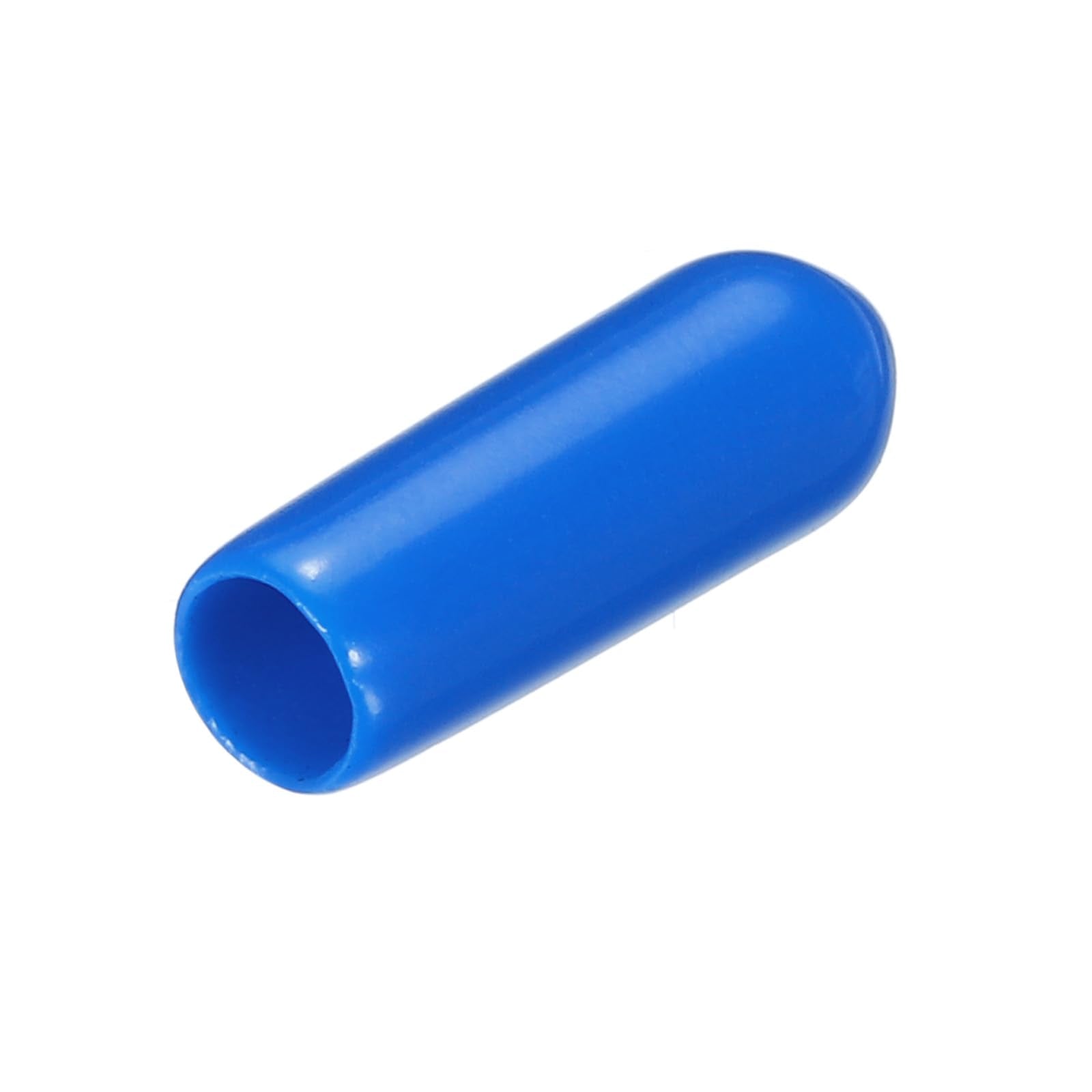20pcs Rubber End Caps 4.5mm ID Vinyl PVC Round Tube Bolt Cap Cover Screw Thread Protectors Blue