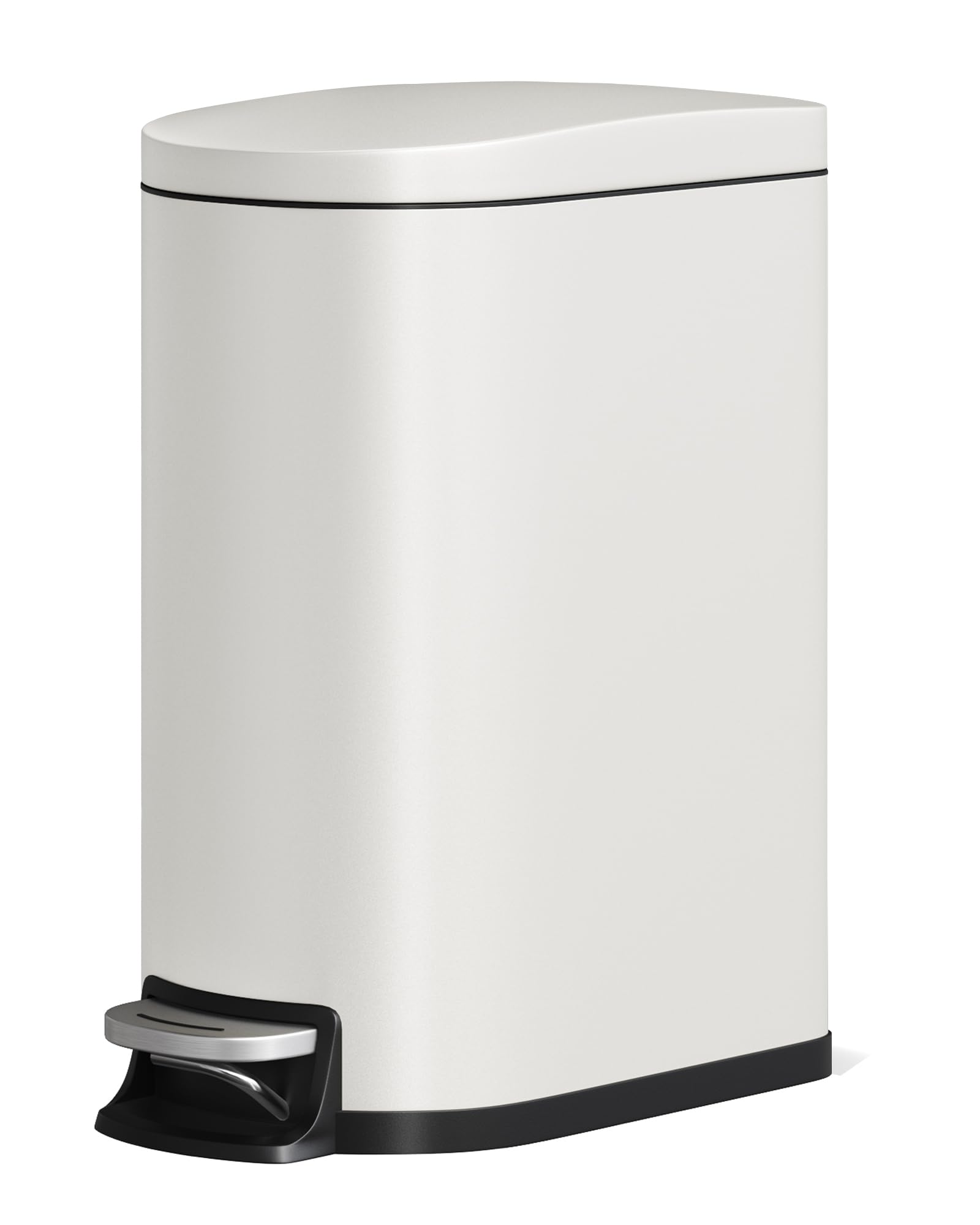 13 gal 50 L Metal Kitchen Trash Can with Lid