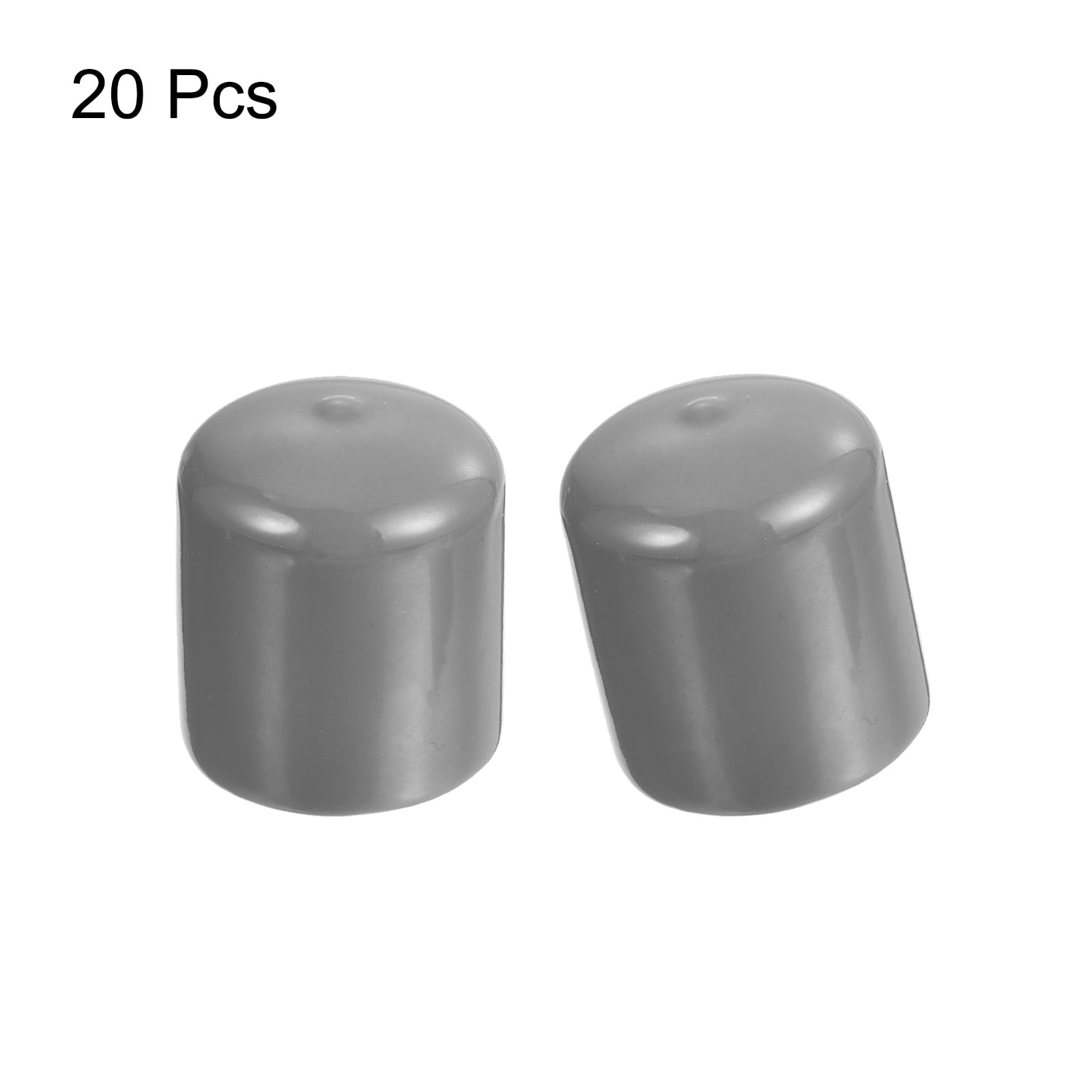 20pcs Rubber End Caps Protective Caps 27mm ID Vinyl PVC Round Tube Bolt Cap Cover Screw Thread Protectors