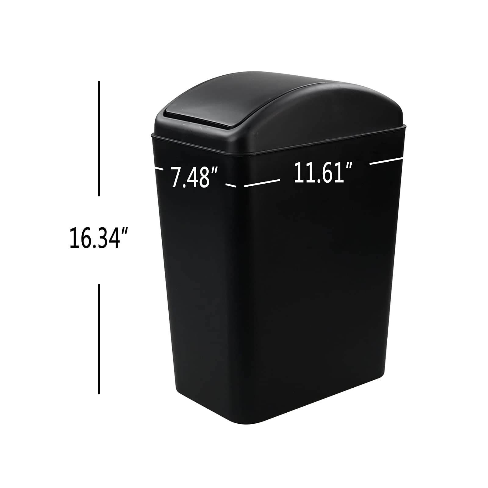 4.2 Gallon Plastic Trash Can with Lid