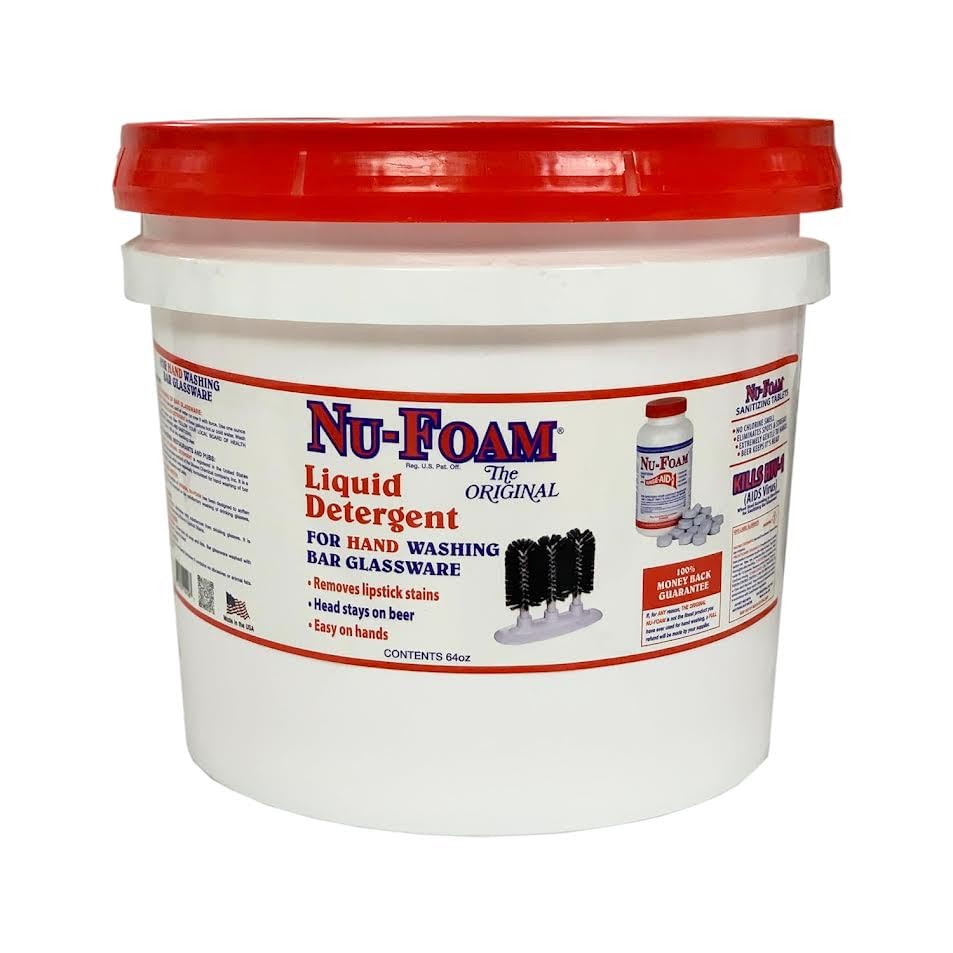 Liquid Detergent for Bar Glassware (448 Fl Oz)