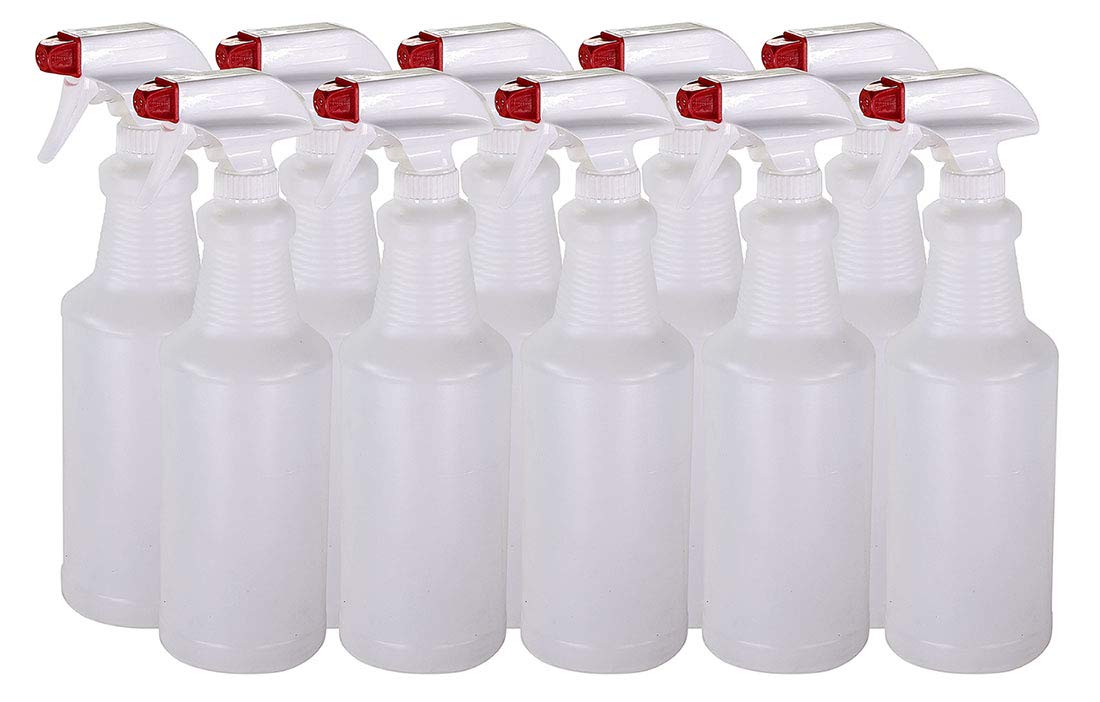 Plastic Spray Bottles Leak Proof Technology Empty 32 oz Pack of 78 Made in USA (78 Count)