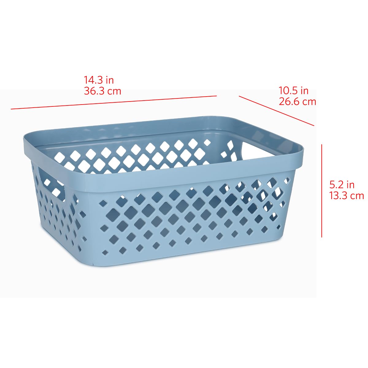 Plastic Storage Basket Set (6 Count)