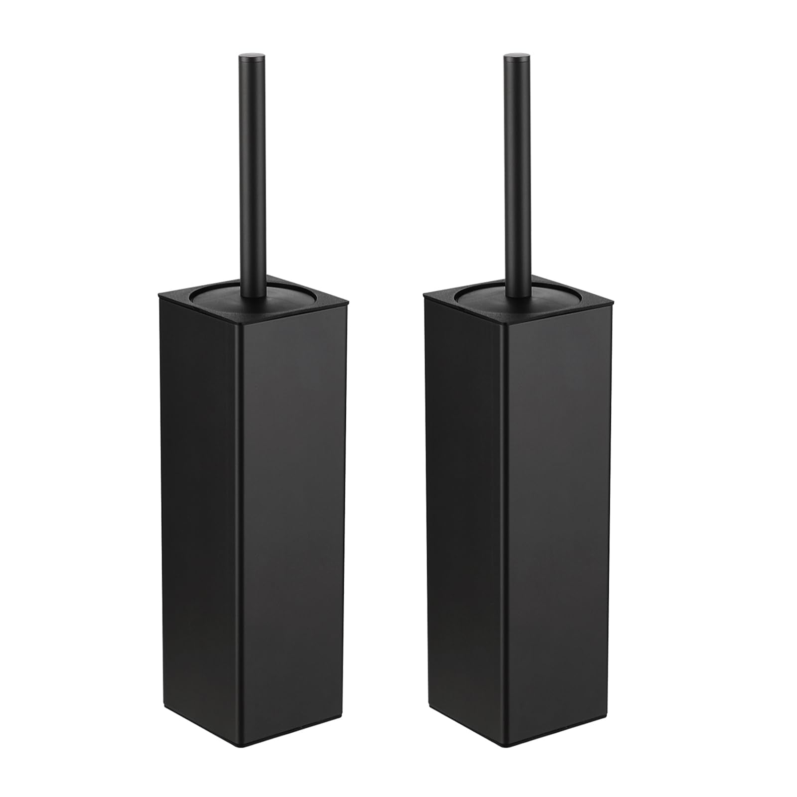 Toilet Brush and Holder Set 2 Packs Aluminium Free Standing (2 Count)