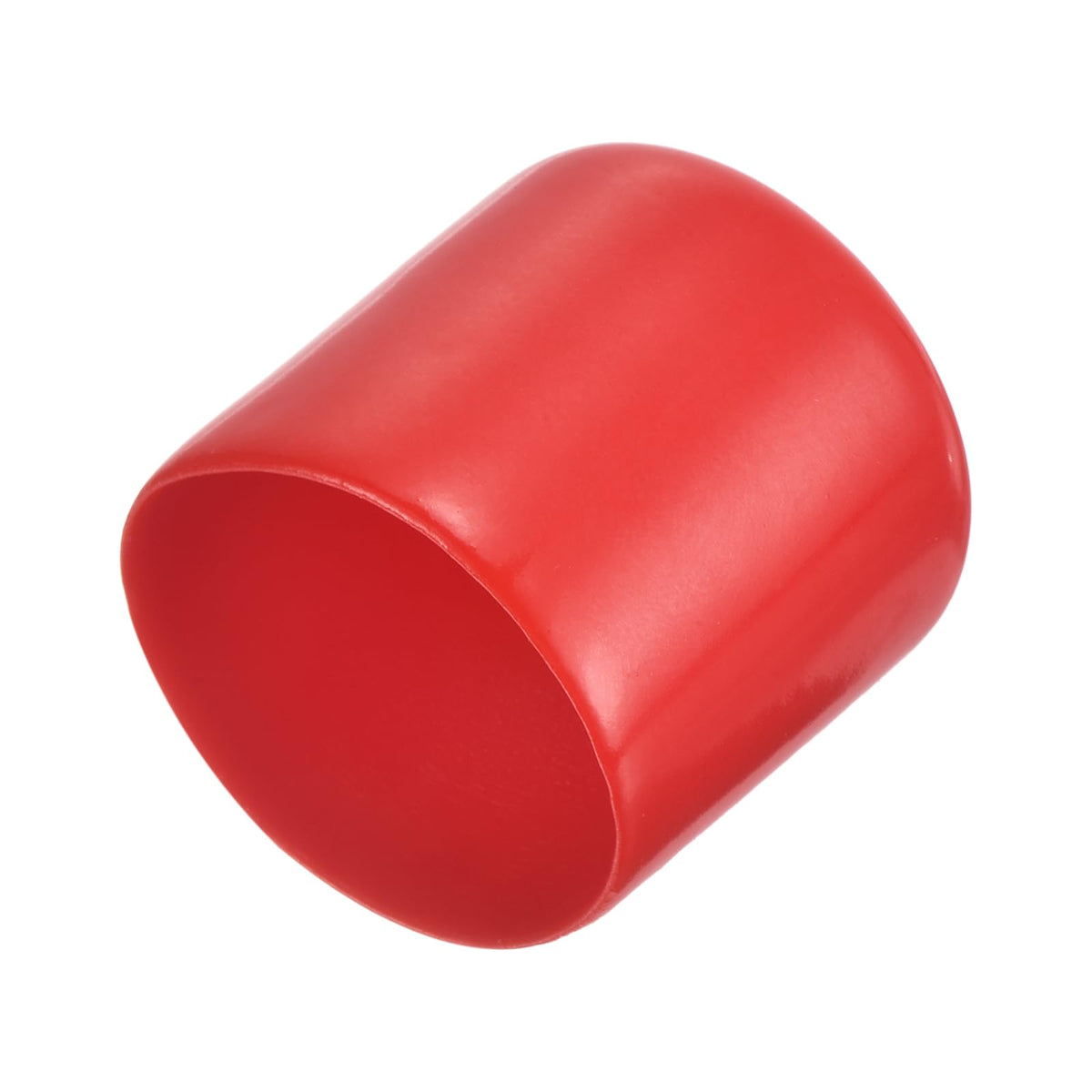 20pcs Rubber End Caps 31mm ID Vinyl Round Tube Bolt Cap Cover Thread Protectors Red