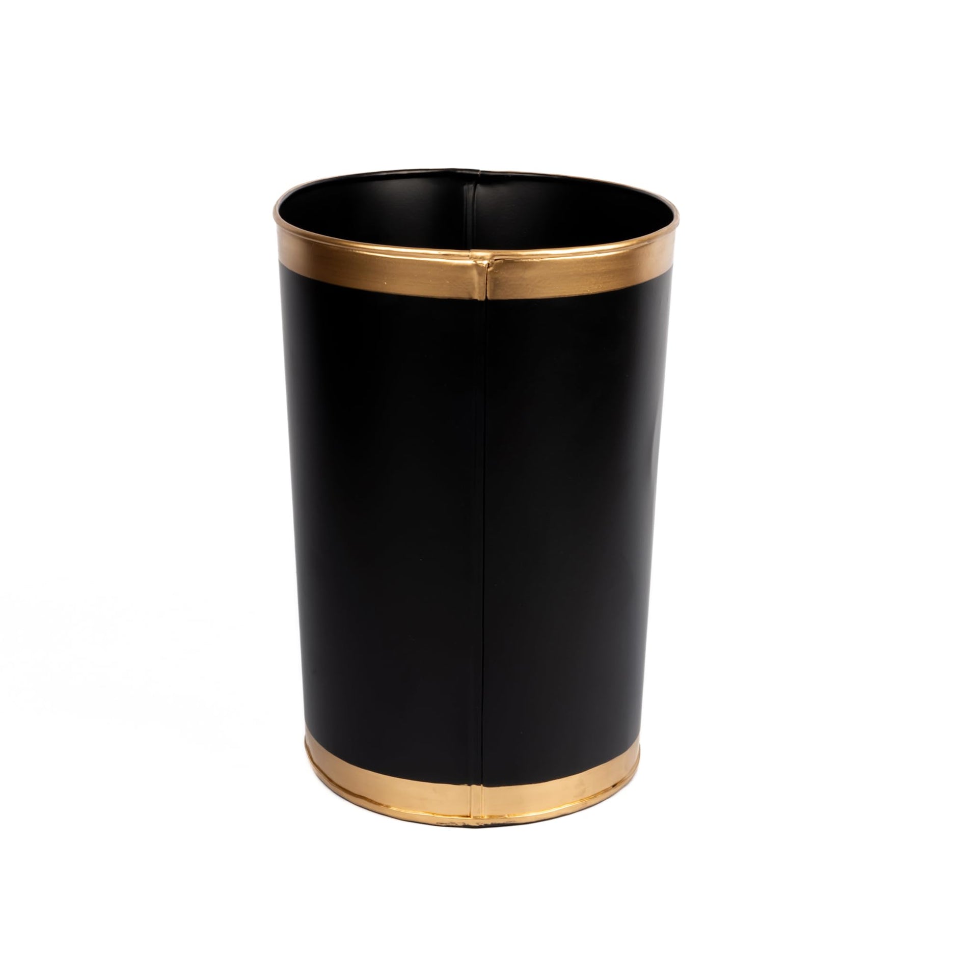Jaye’s Studio Matte Black Waste Basket For Bathroom