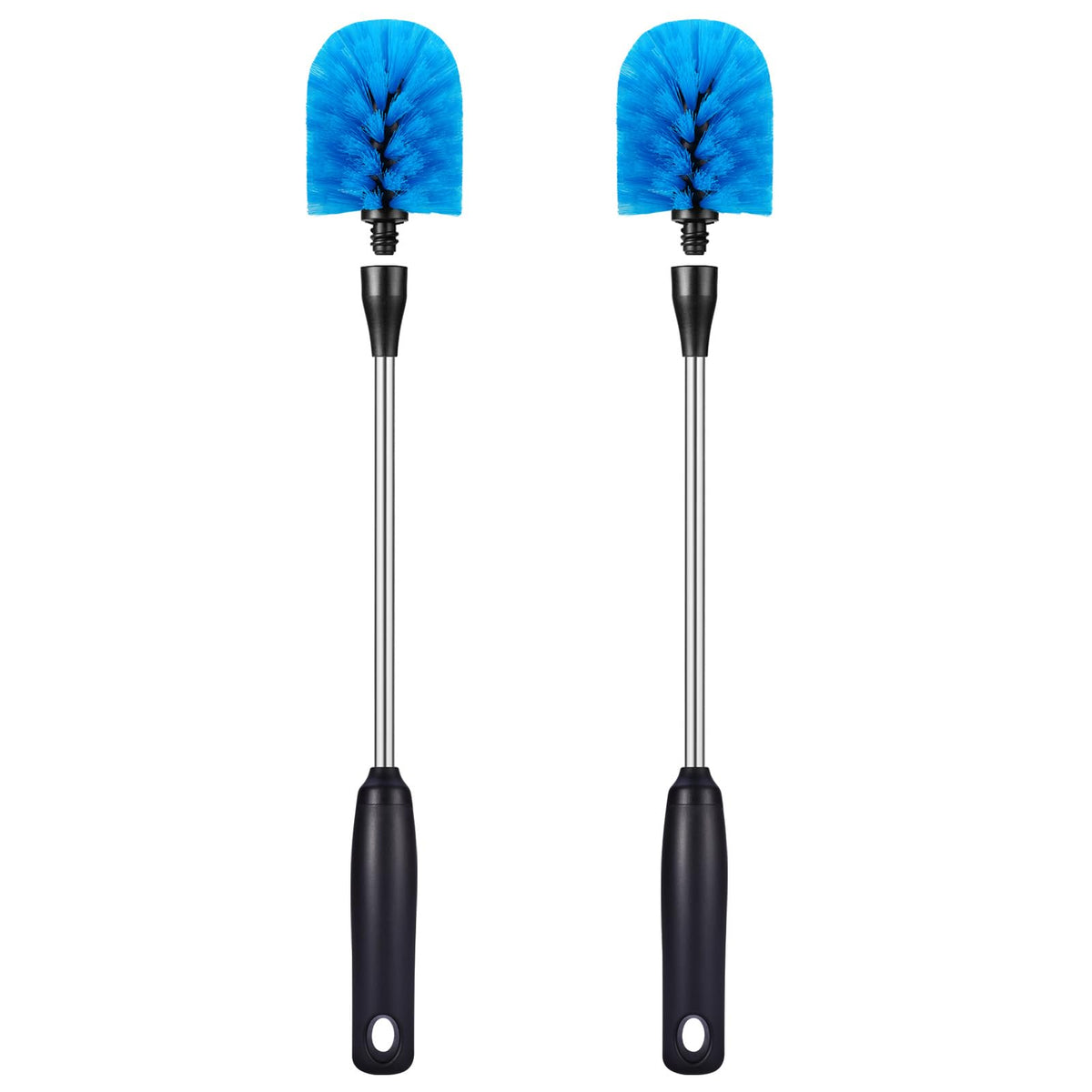 Stainless Steel Bottle Brush with Replaceable Head (2 Count)