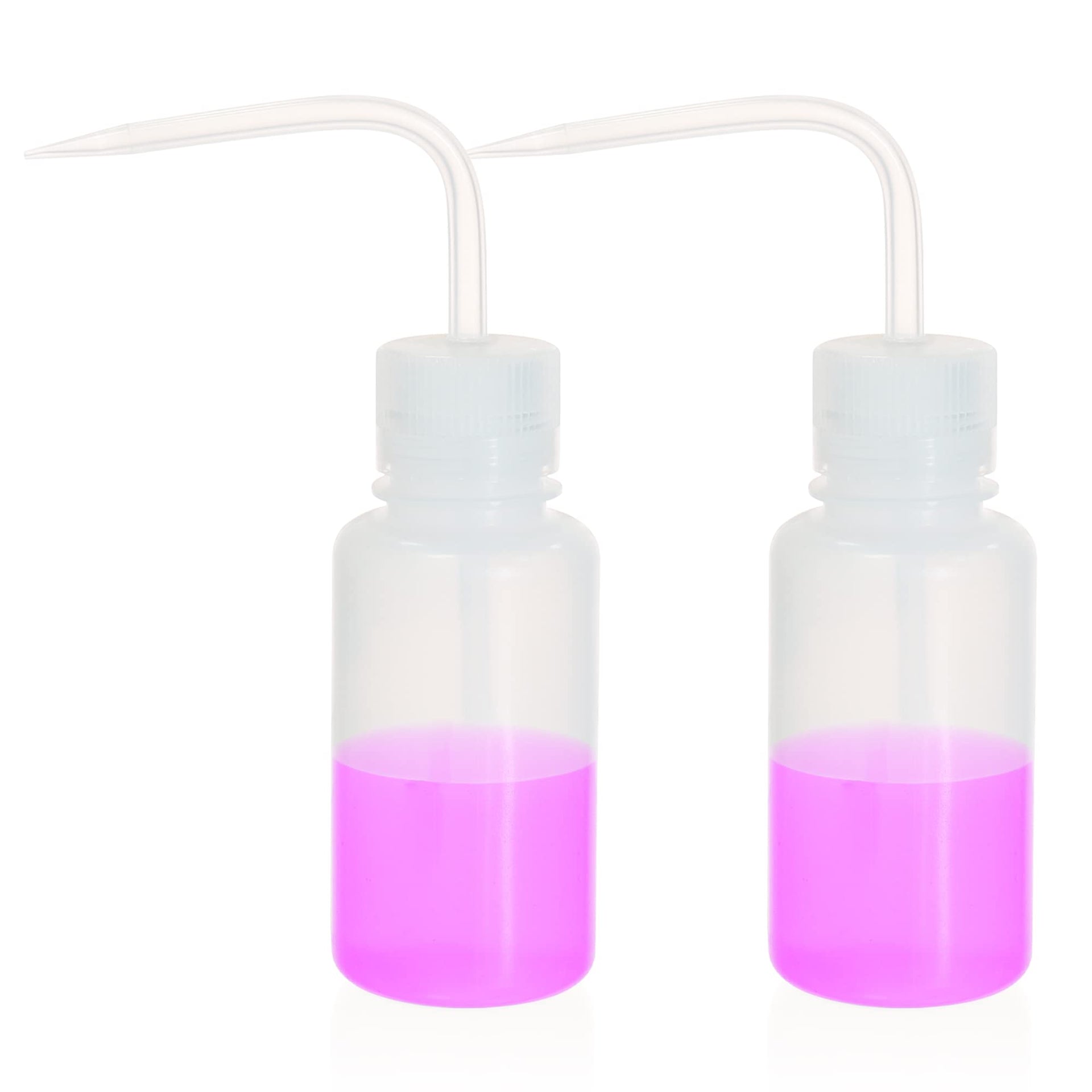 2pcs New Released Thick Wall 250ml Squeeze Bottle Set Laboratory Grade Durable Wash Bottles for Precision Liquid Dispensing and Tattoo Cleaning (2 Count)