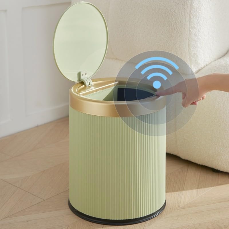 3.7 Gallon Automatic Motion Sensor Bathroom Trash Can with Lid