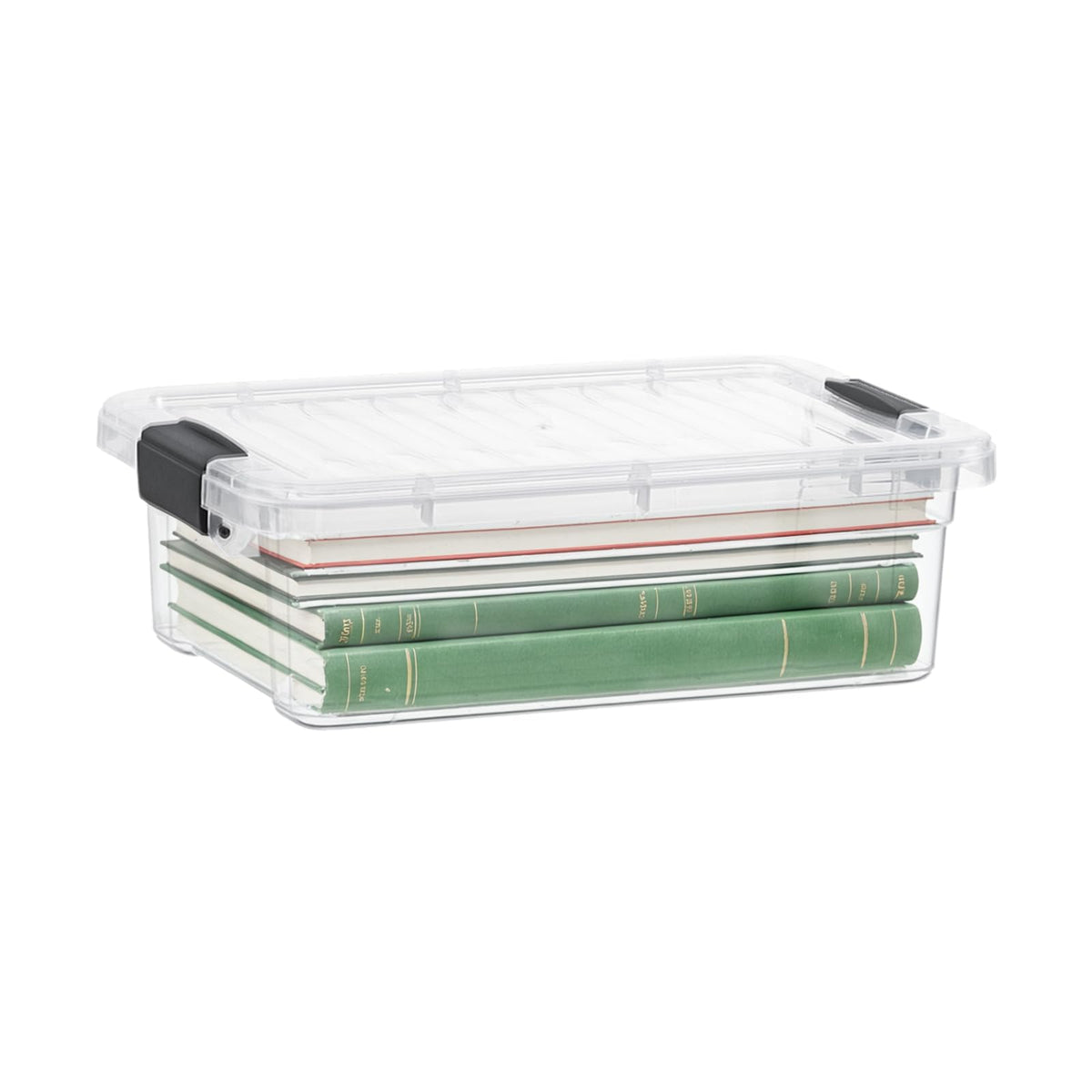 7.4 Quart Clear Plastic Storage Bin with Lid