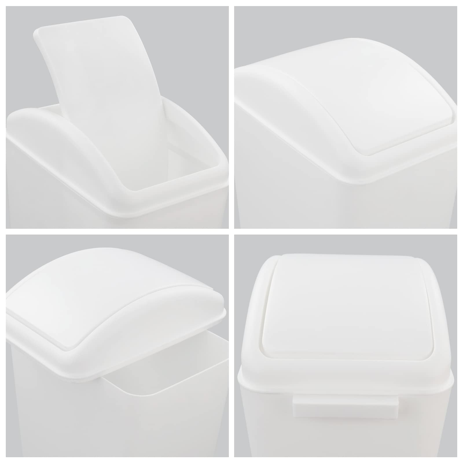4.2 Gallon Plastic Swing Lid Trash Can