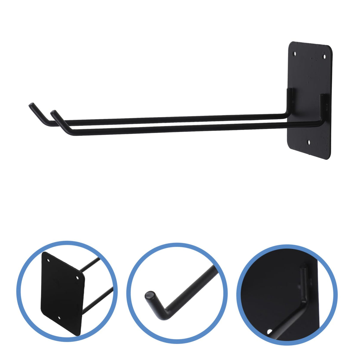 Wall Mount Broom Holder Garden Tool Organizer for Rakes Mops Hoses More Stylish Storage Rack with Screw for Indoor Outdoor Use