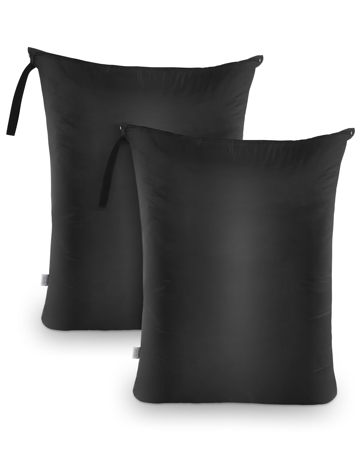 2Pcs Large Laundry Bags 24x32 inch Wet Dry Bag Reusable Waterproof Bag with Zipper for Home Travel Hotel Camping Swimsuits (2 Count)