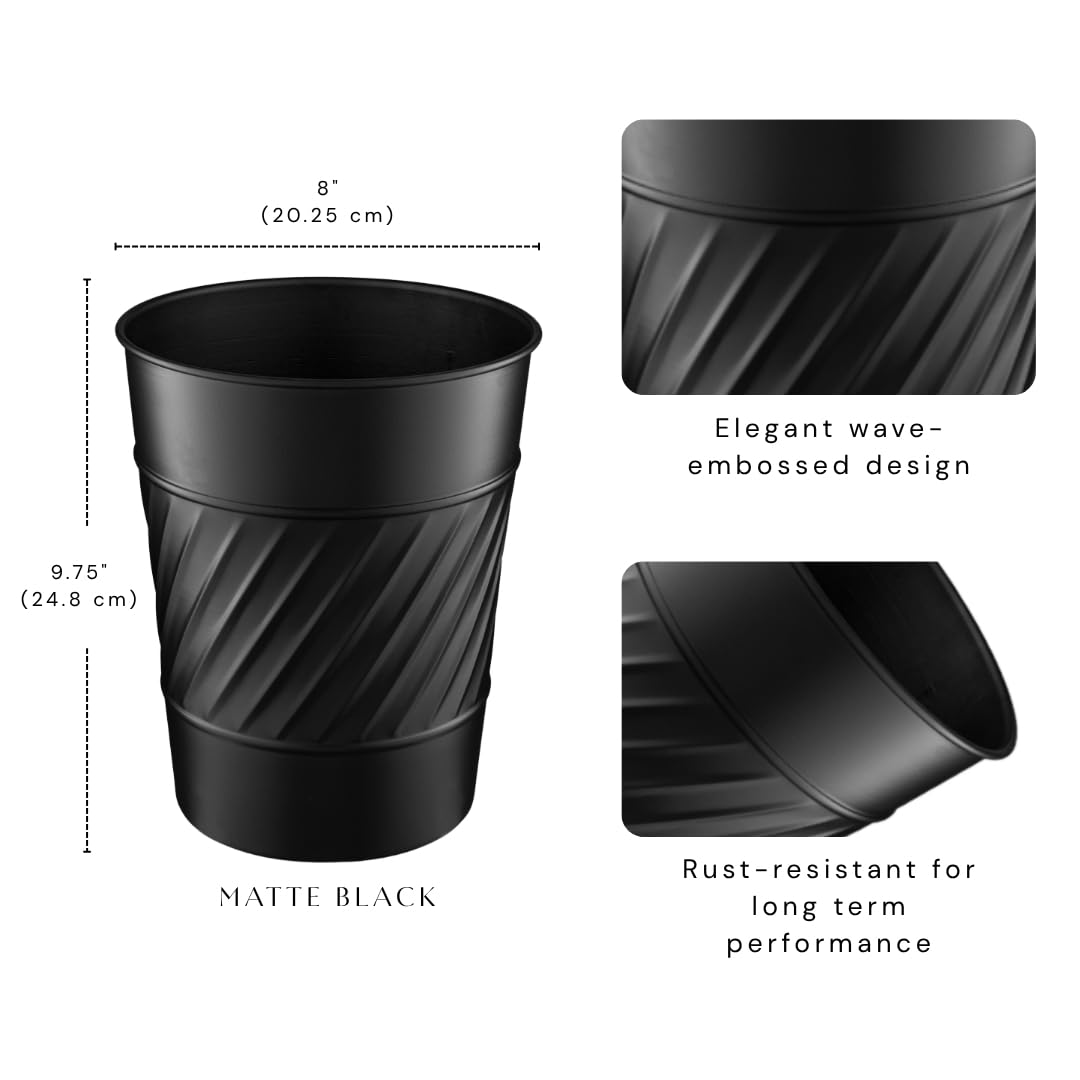 Metal Bathroom Trash Can