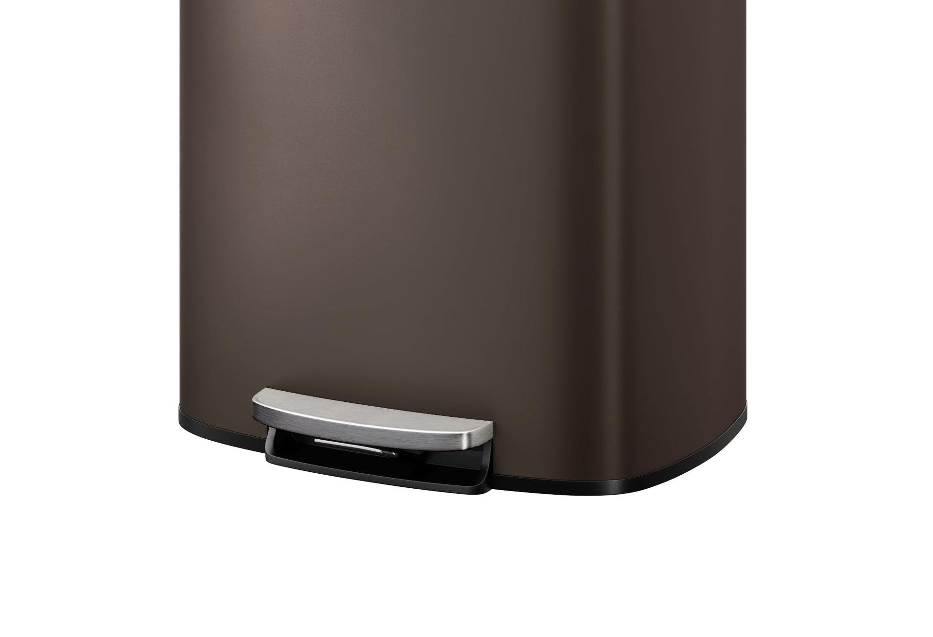 13 gal 50 L Metal Kitchen Trash Can with Lid