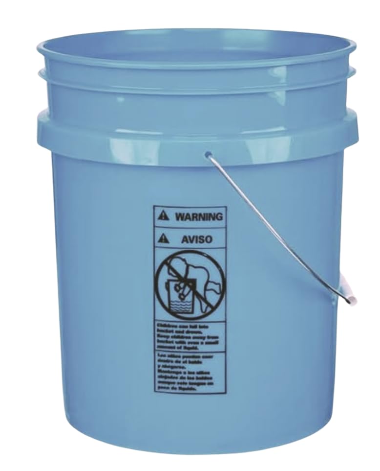 5 Gallon Premium HPDE Plastic Bucket (3 Count)
