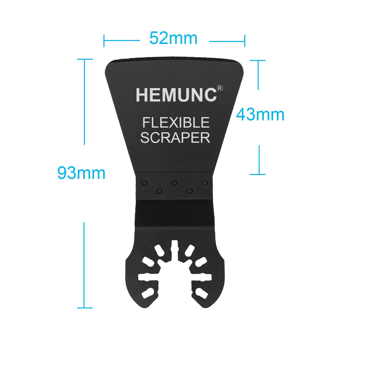 6 Oscillating Tool Scraper Blades Flexible Rigid Scraper Blade