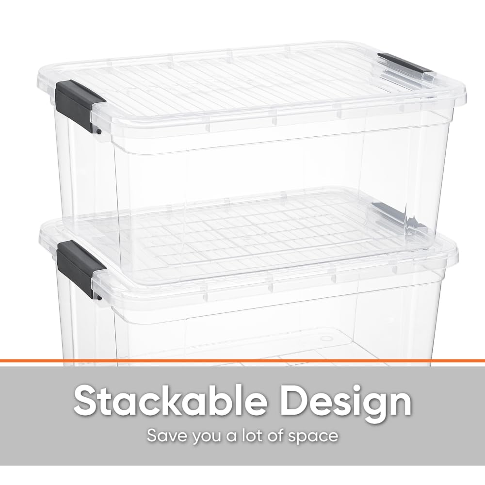 Storage Bins with Lids (2 Count)