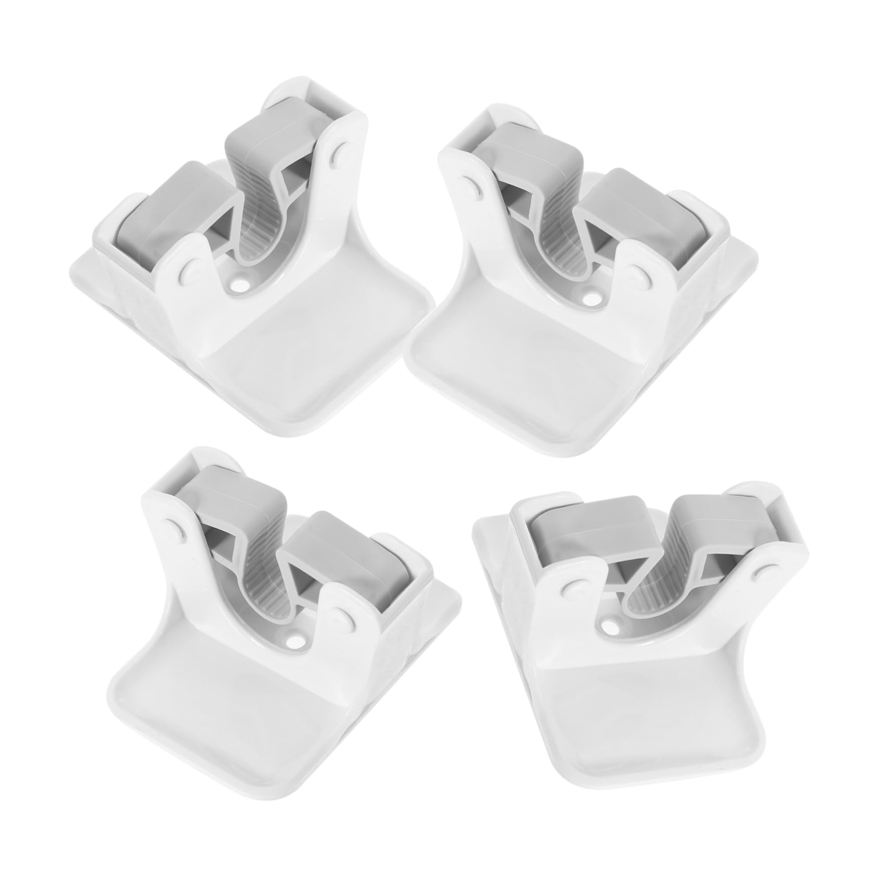 4pcs Mop Hanger Wall Mount Broom Clip Storage Hook Non