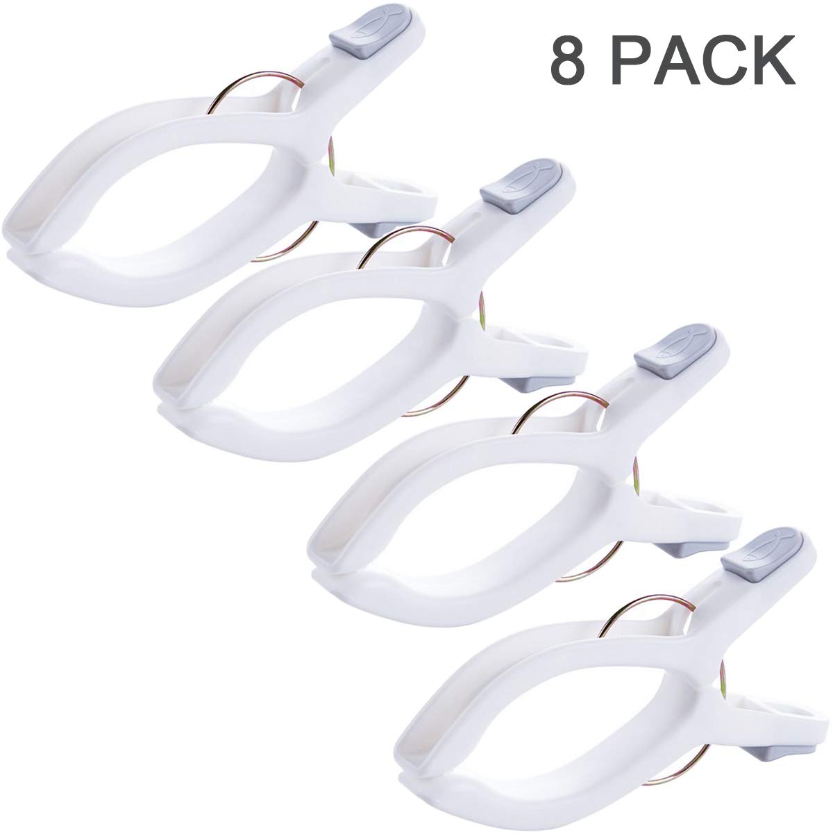 8 Pack Large Clips for Beach Chairs (8 Count)