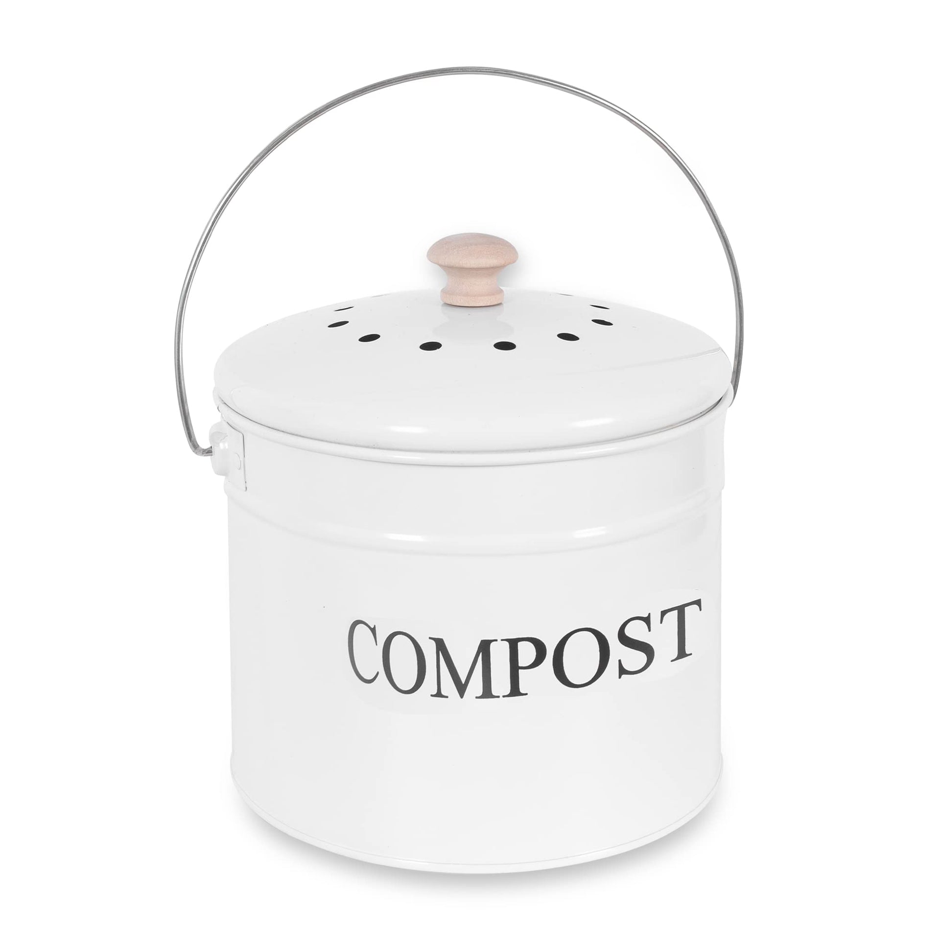 Compost Bin 1 Gallon Countertop Composter with Lid