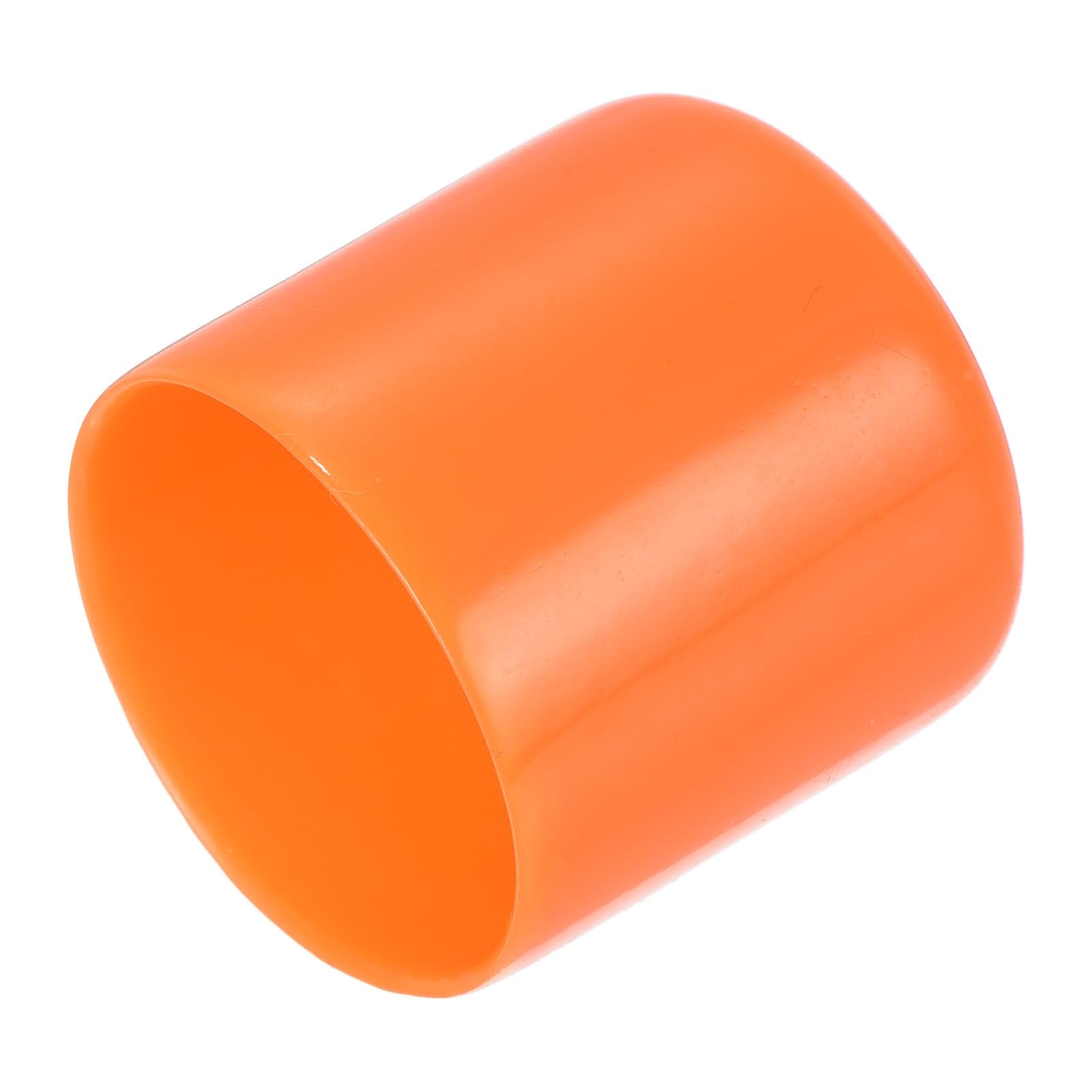 20pcs Rubber End Caps 30mm ID Vinyl Round Tube Bolt Cap Cover Screw Thread Protectors Orange