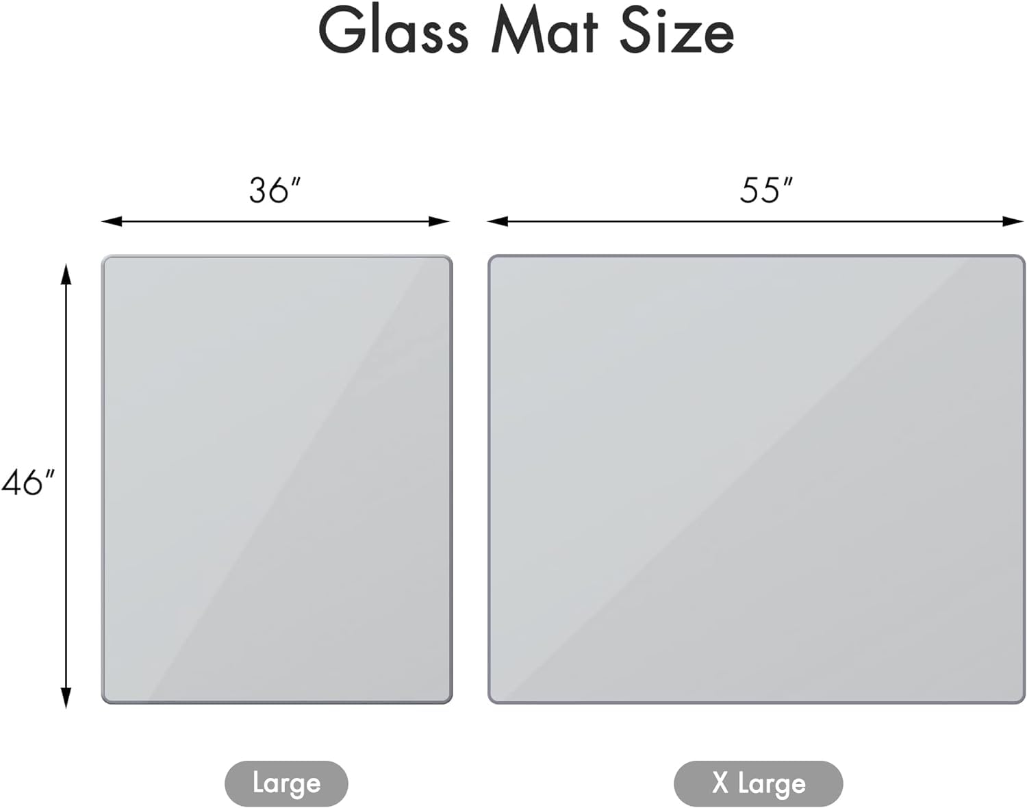 36" x 46" Office Chair Mat for Carpet