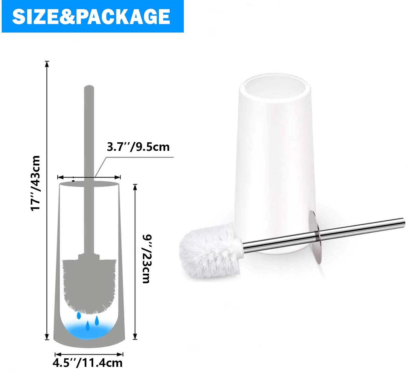 Toilet Brush and Holder (9.99 Count)