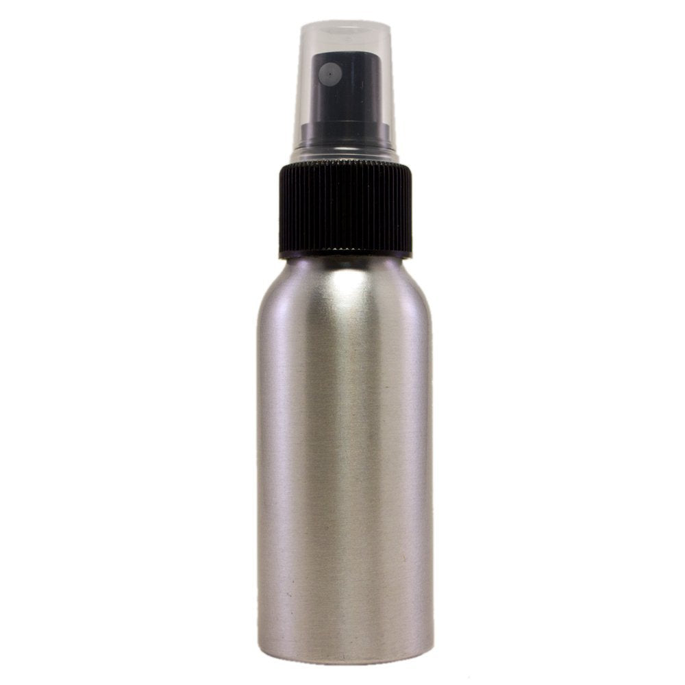 2 fl oz Aluminum Bottle with Black Spray Cap