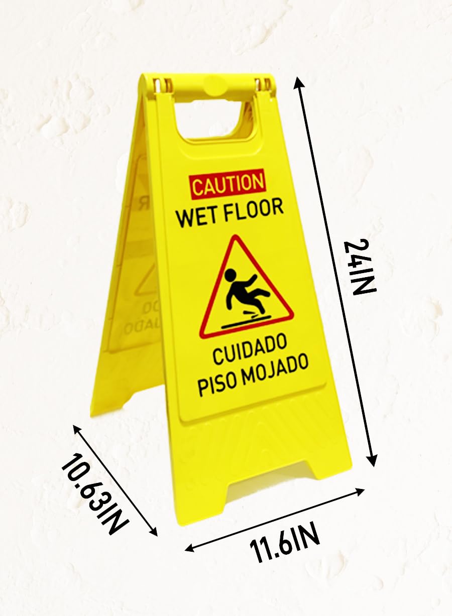 3 Pack Caution wet floor sign (3 Count)