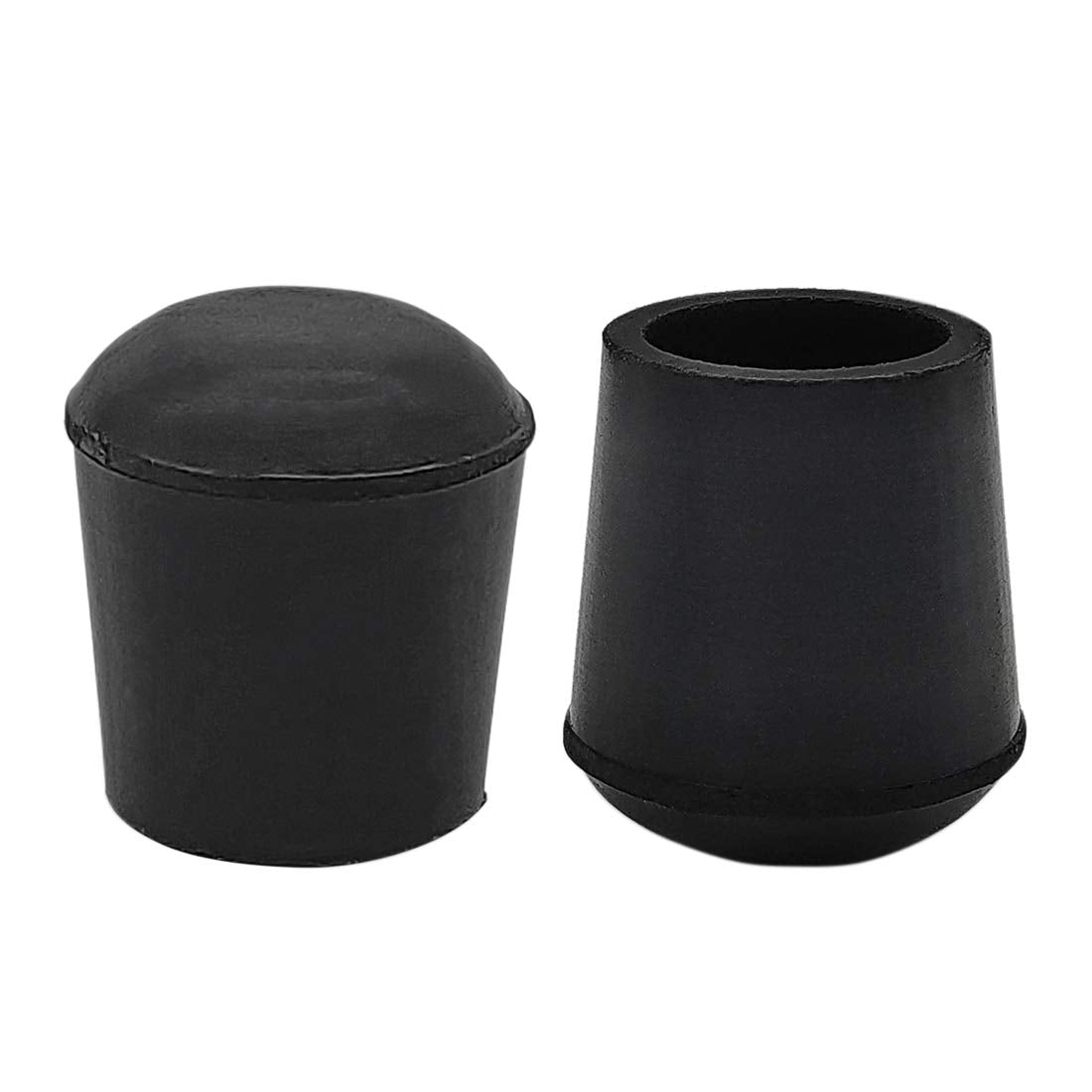 4 Pieces 14mm Rubber Chair Leg Caps Round (4 Count)