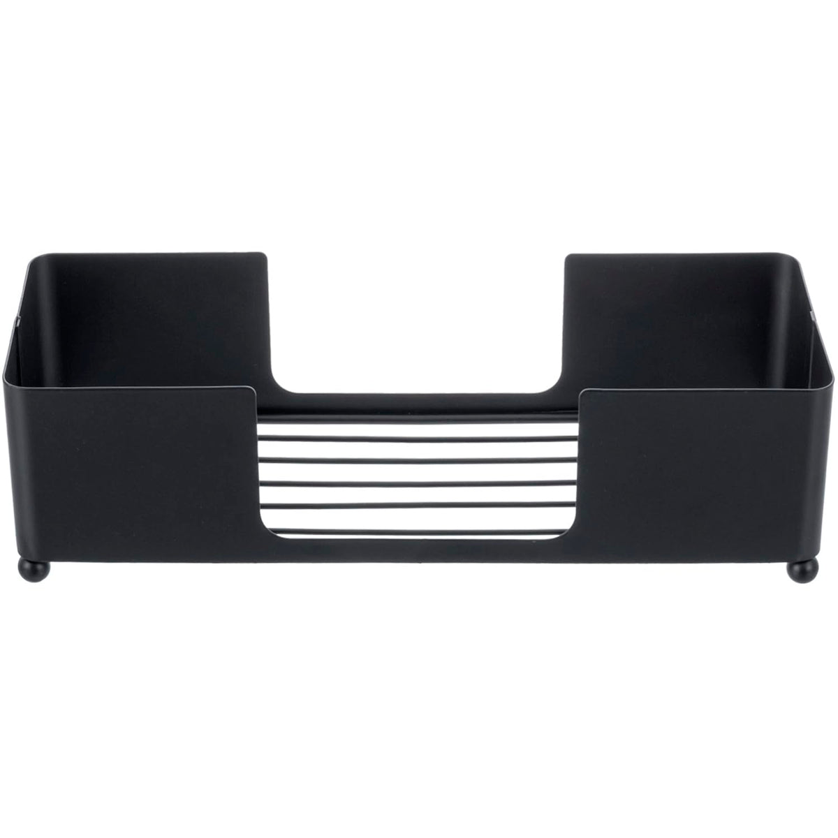 Modern Matte Black Metal Tabletop Commercial Folded Paper Towel Holder