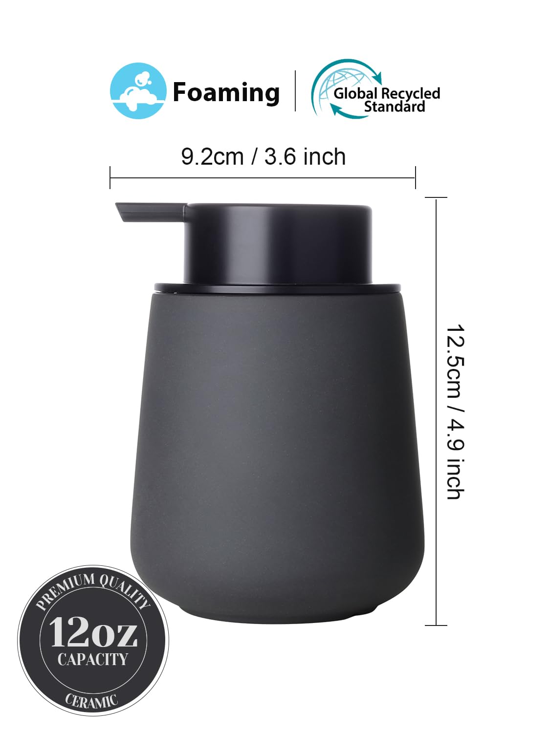 Ceramic Foaming Soap Dispenser
